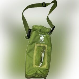 💥Grab & Go Insulated Canvas Wine Bottle Carrier Corkscrew St Augustine Insulated